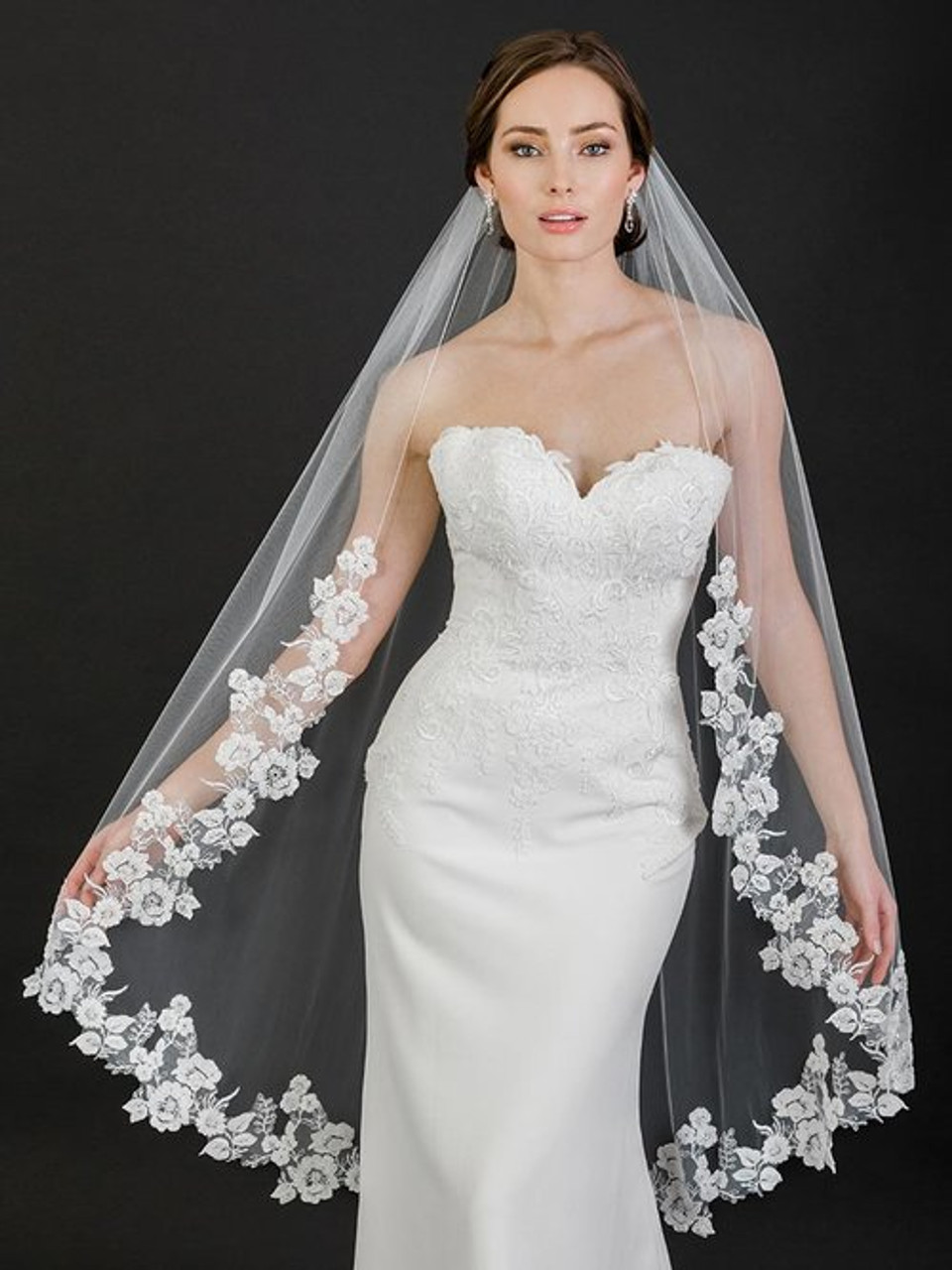 Bel Aire Bridal Veils V7606 - 1-tier ...